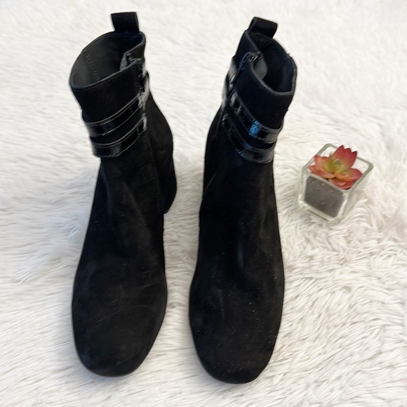 $499 NEW Paul Green Sydney Suede Buckle Ankle heel boot women size 4.5 - Picture 6 of 9